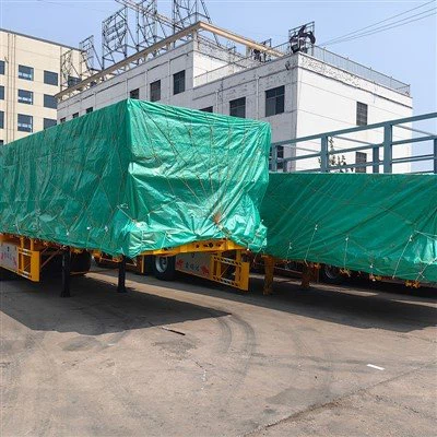 Container Flatbed Transport Semi-Trailer Diekspor ke Afrika